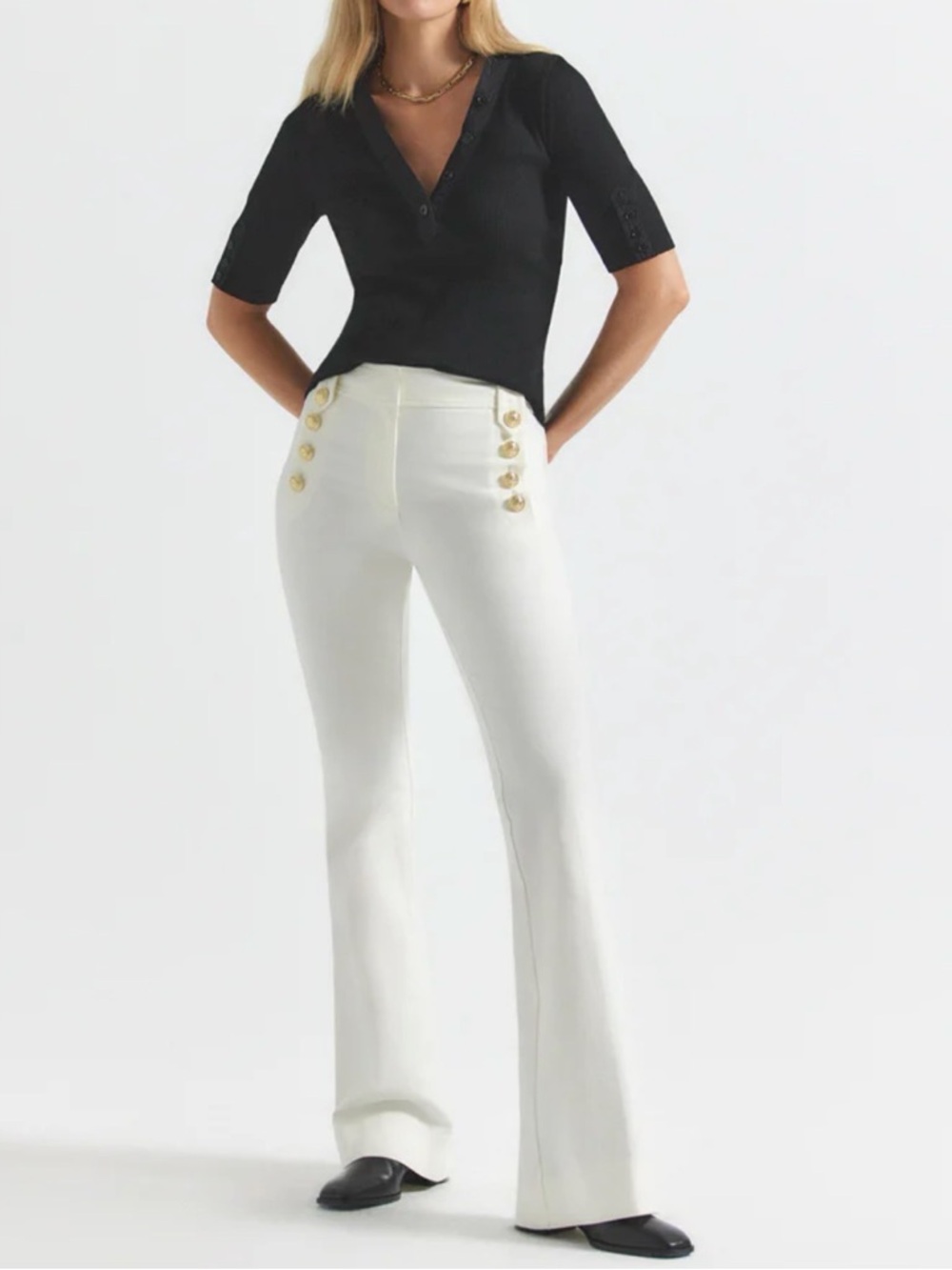 Derek Lam I0 Crosby Robertson FLARE Trousers Size 6